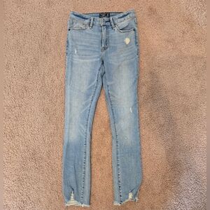 A&F Mid-Rise Super Skinny Ankle Petite Jeans
